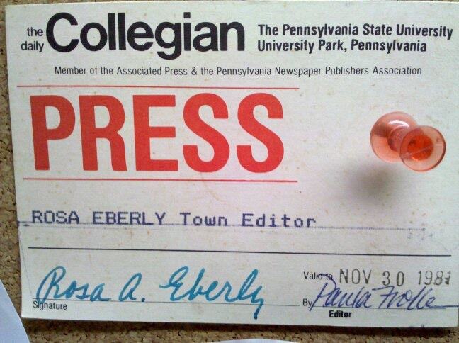 Collegian Press Card